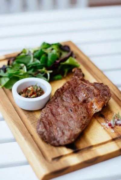 Grilled Soy-Lemon Flank Steak with Arugula