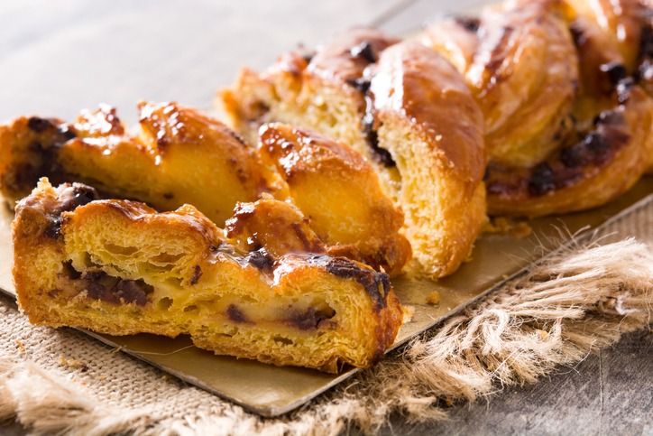 Homemade braid chocolate