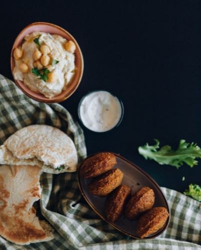 Eat Hummus with Falafel