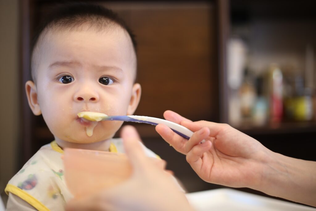 feeding a baby image