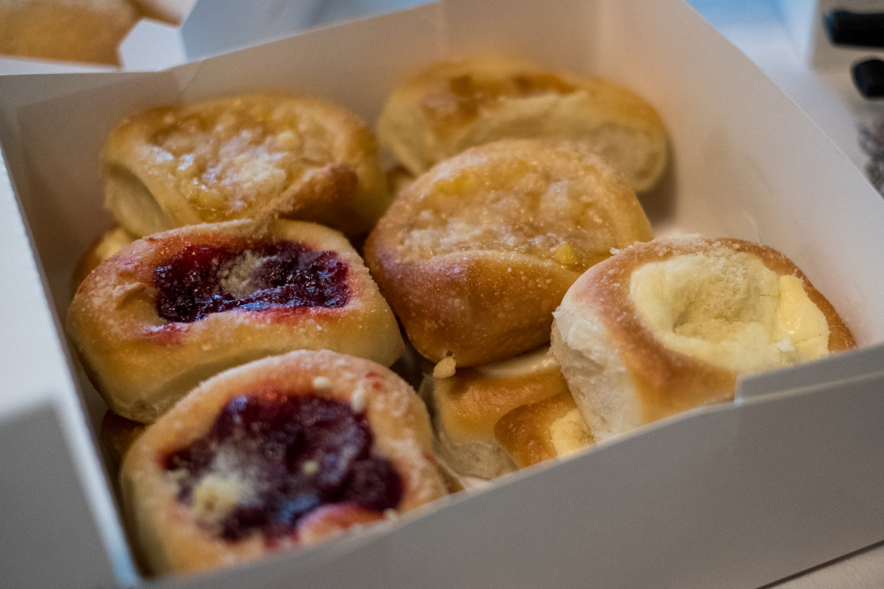 a box of kolaches from Houston