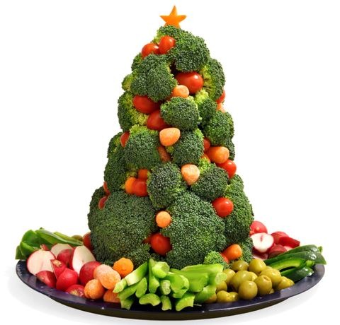 Broccoli Christmas Tree Appetizer