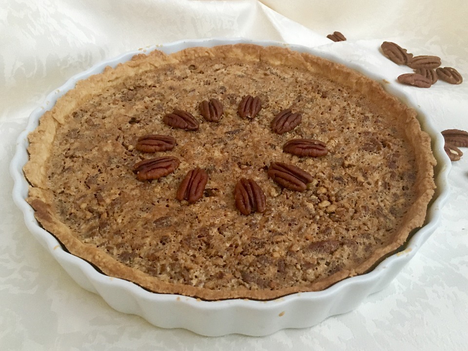 a whole, freshly baked pecan pie
