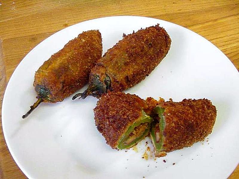 Homemade jalapeno poppers