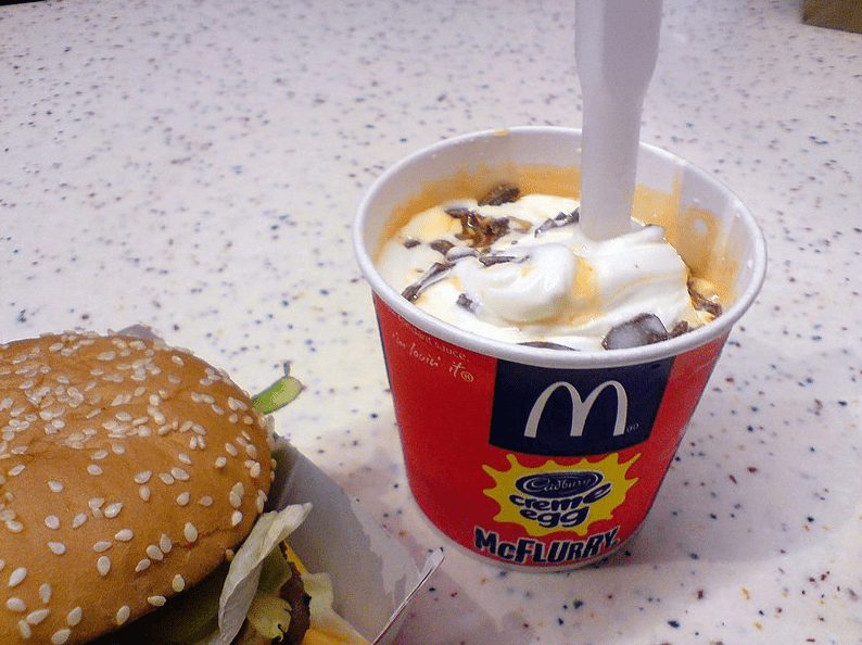 Cadbury Crème Egg McFlurry at McDonald’s