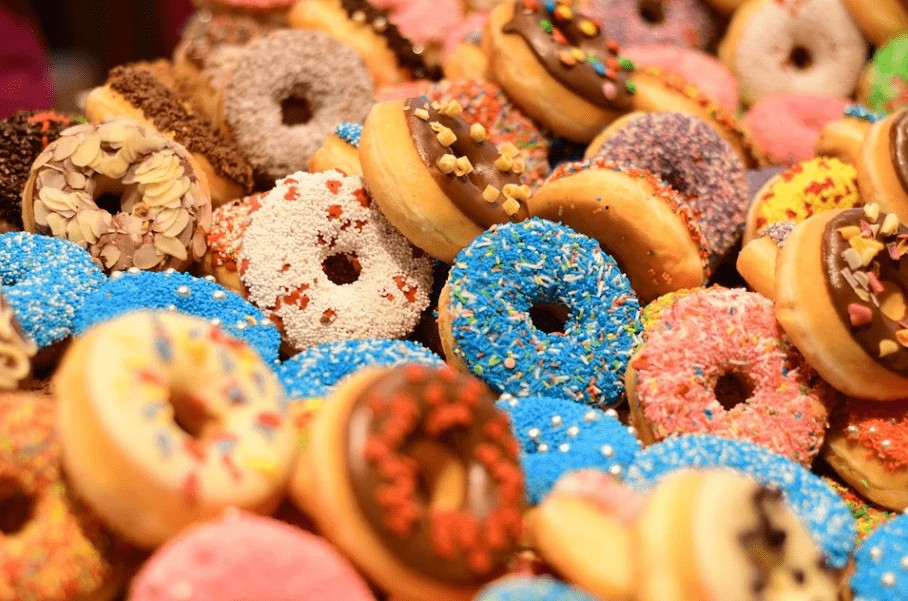 colorful doughnuts