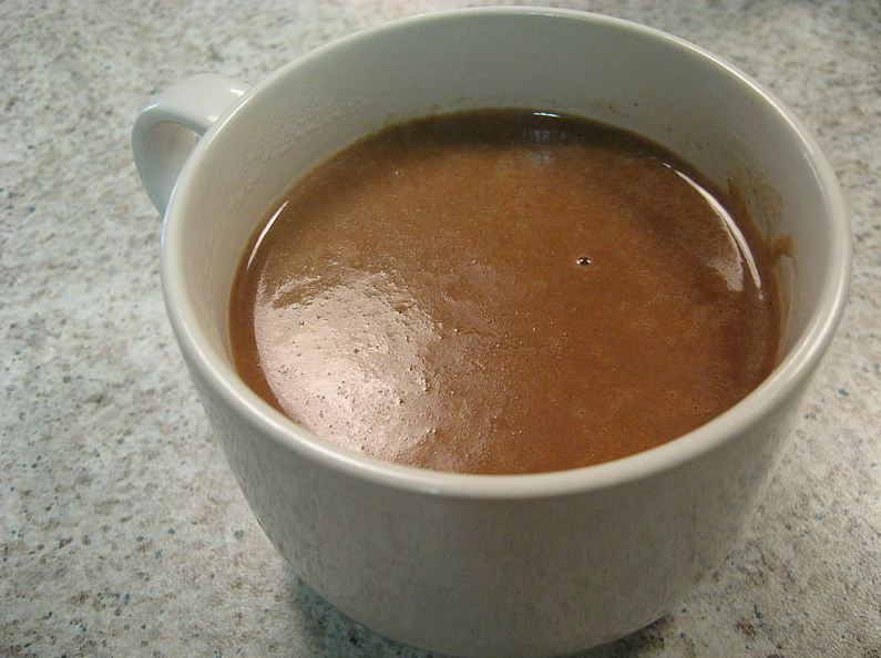 a cup of champurrado